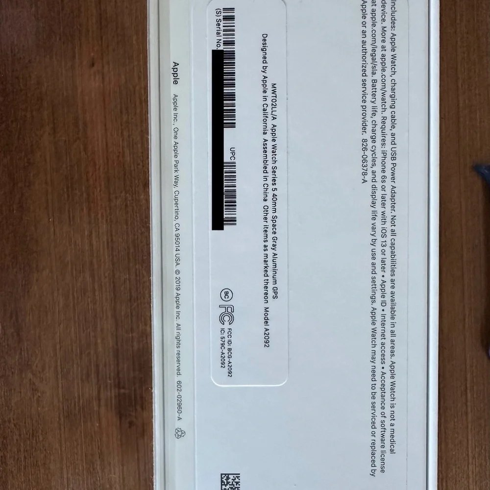 Apple Watch Series 5 Space Gray Aluminum Case 40mm